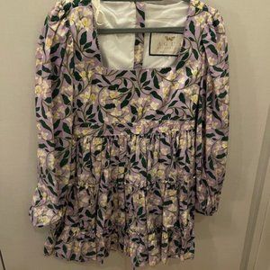 Agua Bendita - Avena Dos Gardenias Lila Dress